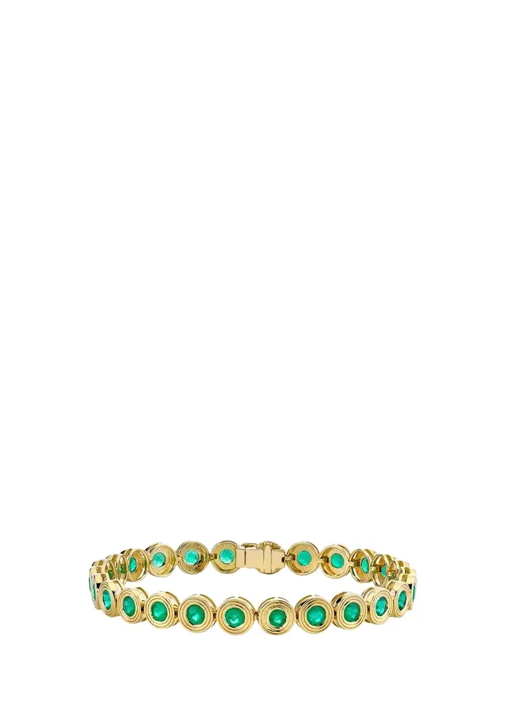 14K Yellow Gold & Emerald Bracelet 14K Yellow Gold & Emerald Bracelet