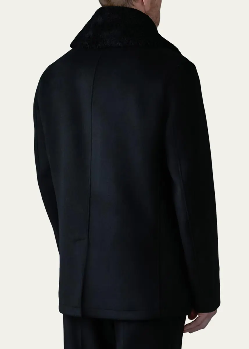 Mackage Men's Cole Wool Double Breasted Jacket | Thumbnail 3 Mackage Men's Cole Wool Double Breasted Jacket | Thumbnail 3