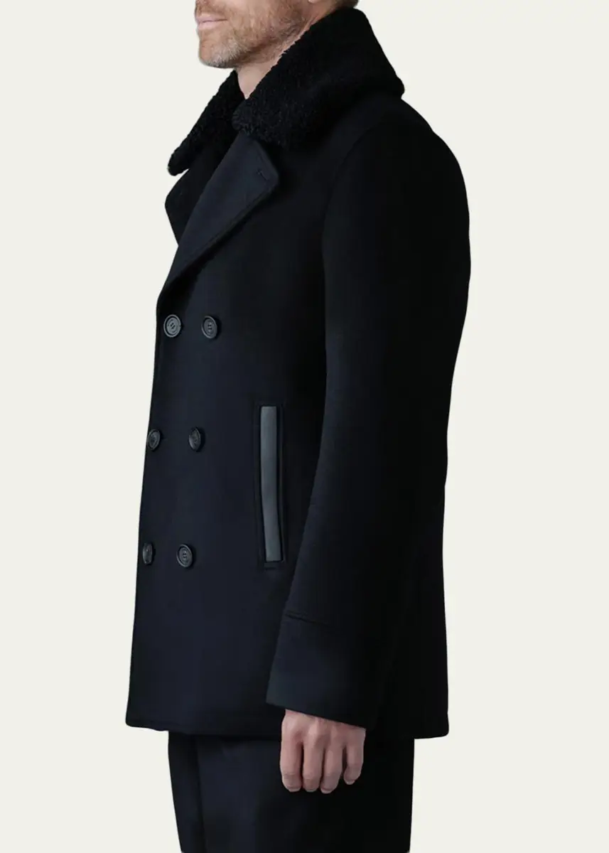 Mackage Men's Cole Wool Double Breasted Jacket | Thumbnail 4 Mackage Men's Cole Wool Double Breasted Jacket | Thumbnail 4