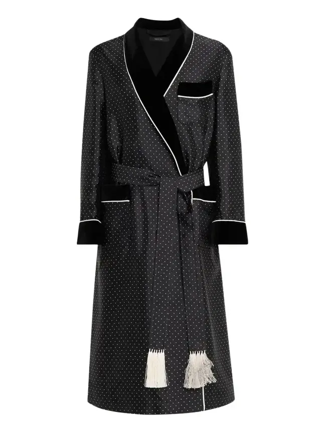 Tom Ford Men's Polka Dot Silk Robe