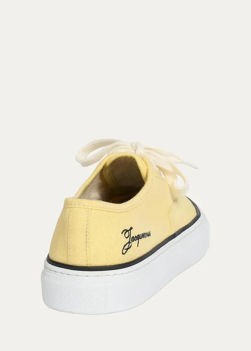 Jacquemus Les Fefe Canvas Low-Top Boat Sneakers | Thumbnail 4 Jacquemus Les Fefe Canvas Low-Top Boat Sneakers | Thumbnail 4