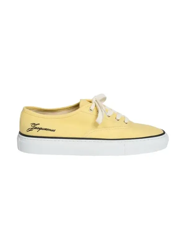 Jacquemus Les Fefe Canvas Low-Top Boat Sneakers