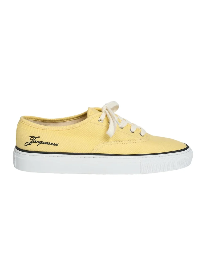 Jacquemus Les Fefe Canvas Low-Top Boat Sneakers