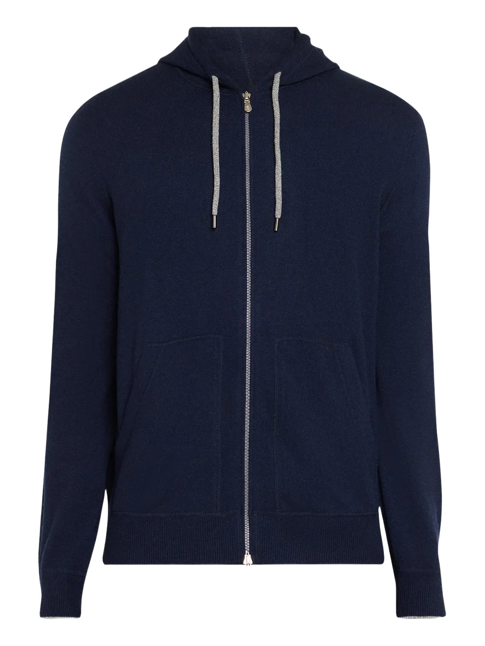 Men's Cashmere Zip-Front Hoodie Men's Cashmere Zip-Front Hoodie