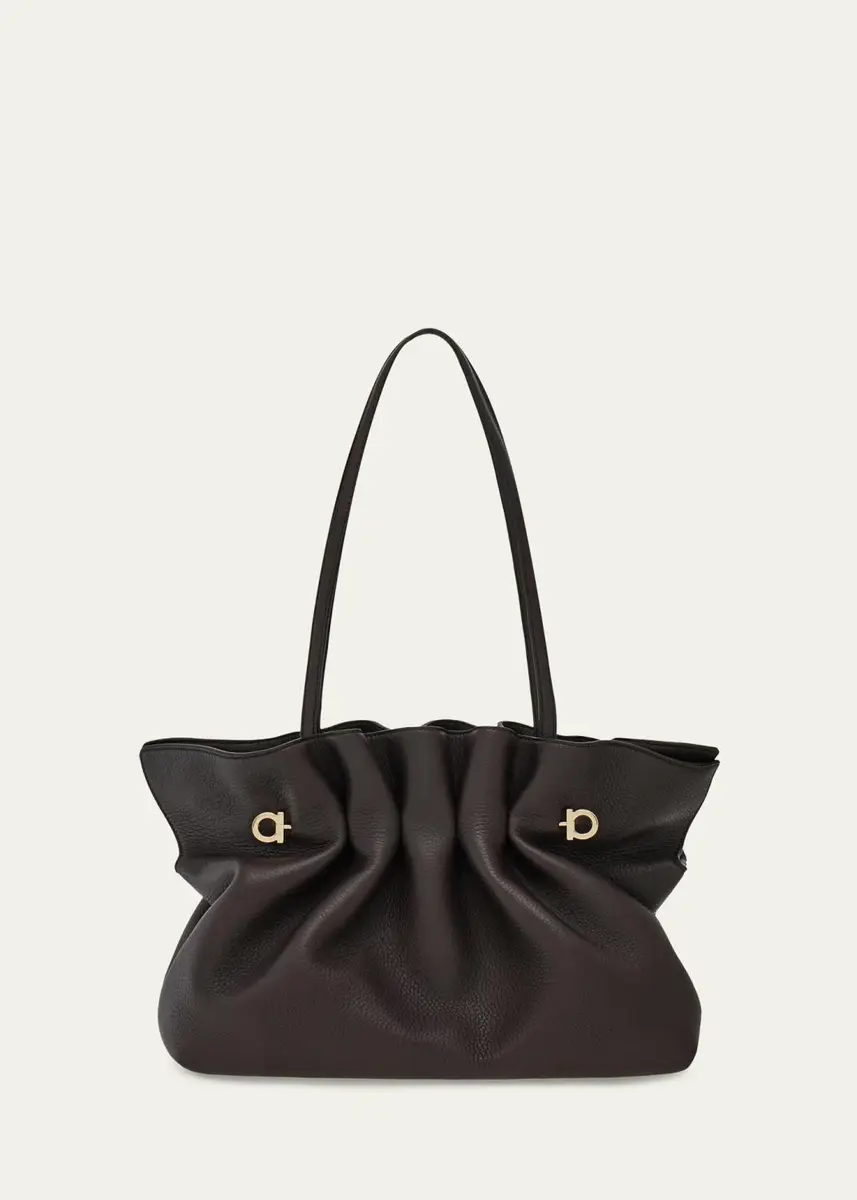 Ferragamo Piercing Medium Leather Shoulder Bag | Thumbnail 2 Ferragamo Piercing Medium Leather Shoulder Bag | Thumbnail 2