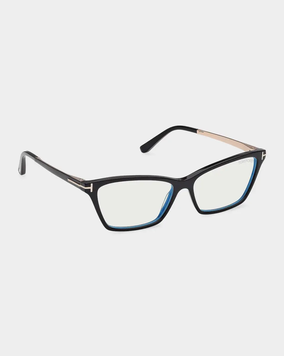 Tom Ford 56MM Blue Block Rectangular Eyeglasses | Thumbnail 9 Tom Ford 56MM Blue Block Rectangular Eyeglasses | Thumbnail 9