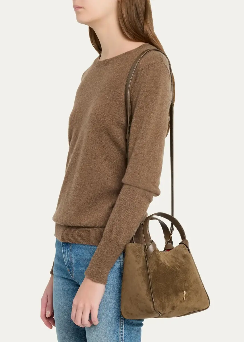 Christian Louboutin Bettina Mini Suede Tote Bag | Thumbnail 2 Christian Louboutin Bettina Mini Suede Tote Bag | Thumbnail 2