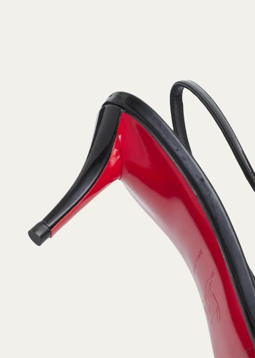 Christian Louboutin 60mm Miss Z Patent Leather Slingback Pumps | Thumbnail 7 Christian Louboutin 60mm Miss Z Patent Leather Slingback Pumps | Thumbnail 7