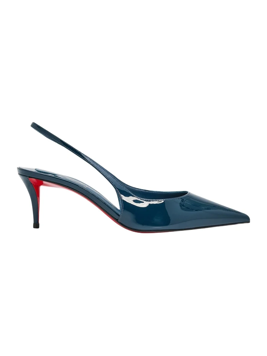 Christian Louboutin 60mm Miss Z Patent Leather Slingback Pumps