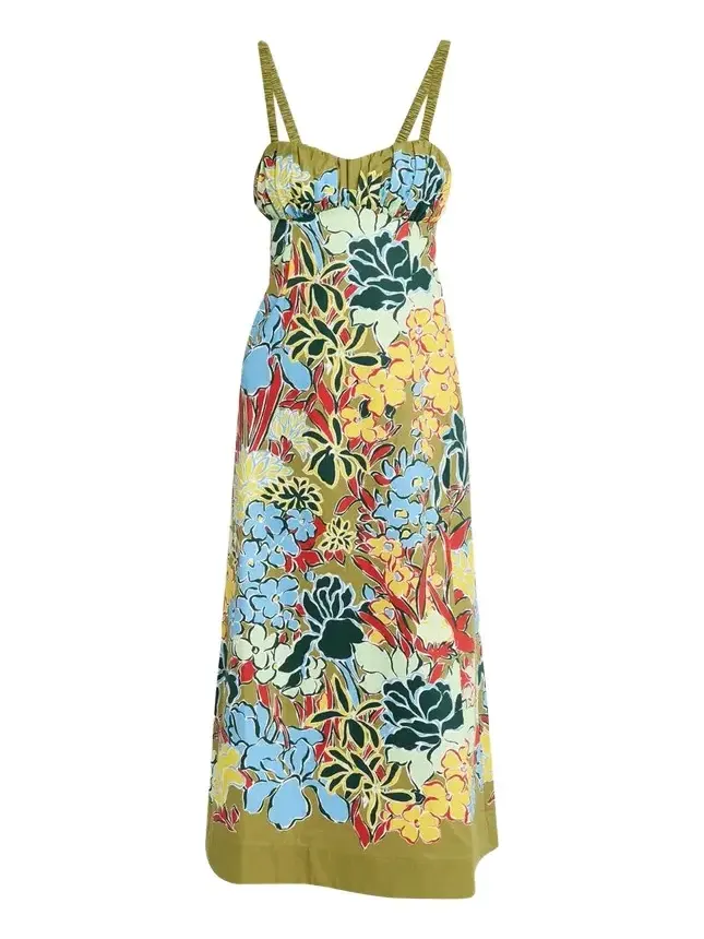 Solstice Floral Cotton Midi-Dress Solstice Floral Cotton Midi-Dress