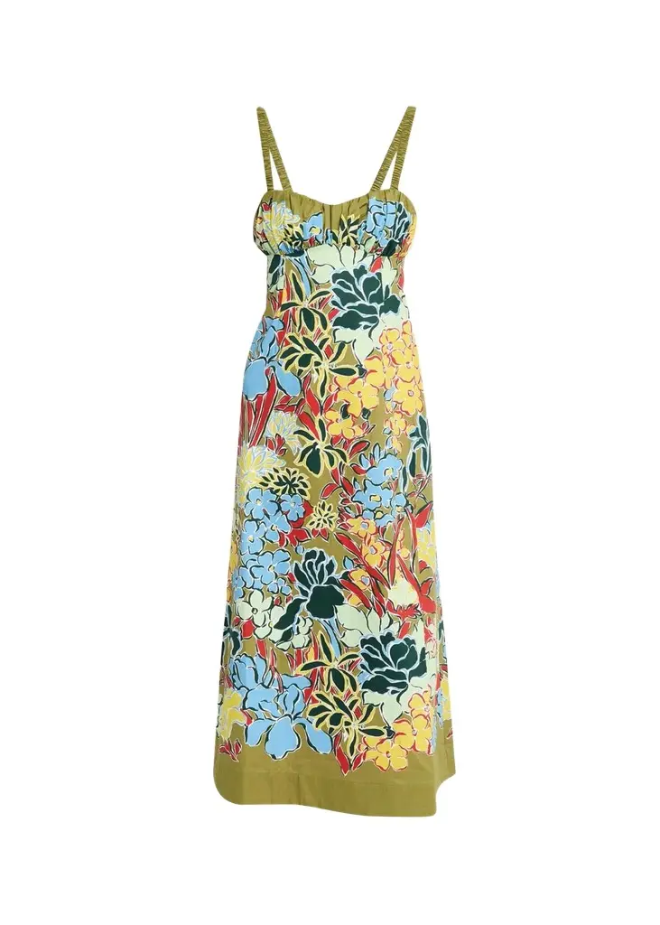ALÉMAIS Solstice Floral Cotton Midi-Dress
