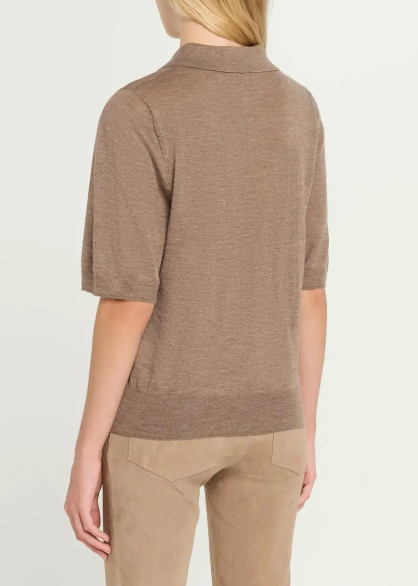 Sprwmn Harper Cashmere Polo Sweater | Thumbnail 3 Sprwmn Harper Cashmere Polo Sweater | Thumbnail 3