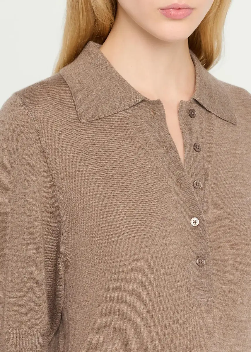 Sprwmn Harper Cashmere Polo Sweater | Thumbnail 5 Sprwmn Harper Cashmere Polo Sweater | Thumbnail 5