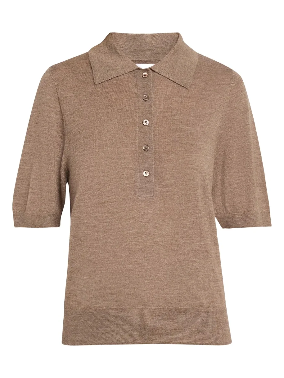 Harper Cashmere Polo Sweater