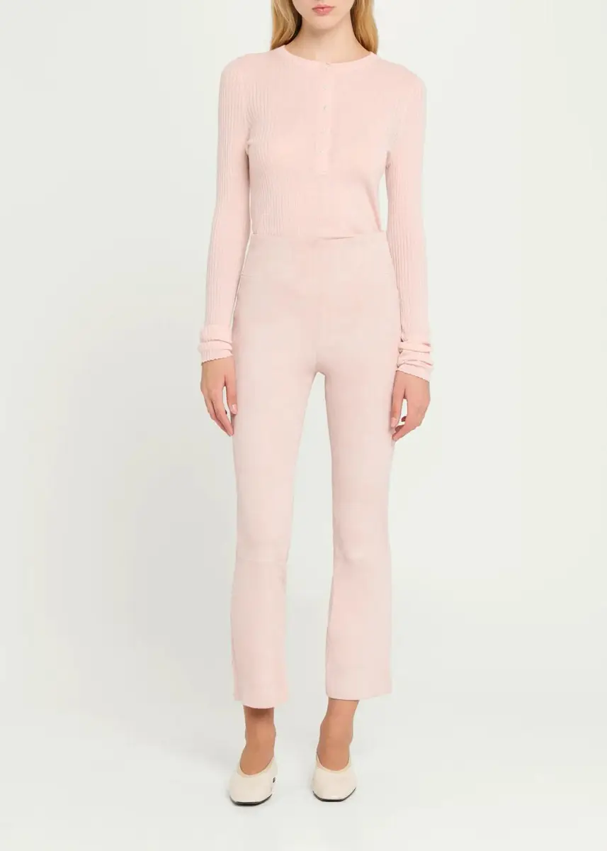 Sprwmn Ribbed-Knit Cashmere Henley Top | Thumbnail 2 Sprwmn Ribbed-Knit Cashmere Henley Top | Thumbnail 2