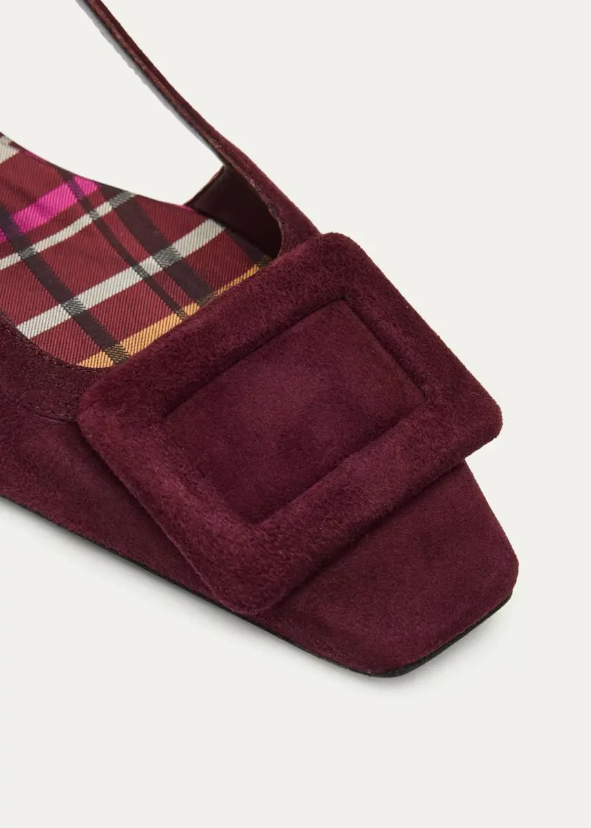 Roger Vivier Belle Vivier Suede Slingback Flats | Thumbnail 3 Roger Vivier Belle Vivier Suede Slingback Flats | Thumbnail 3