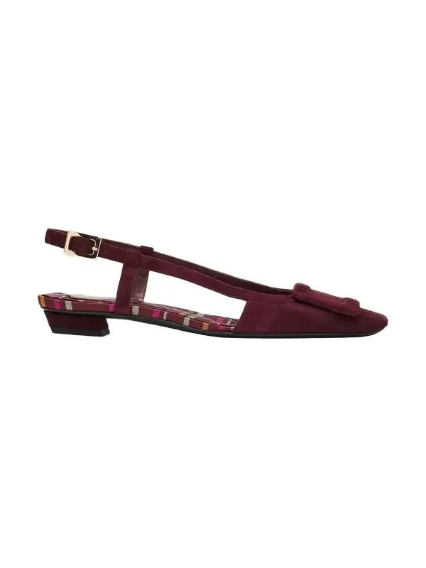 Belle Vivier Suede Slingback Flats Belle Vivier Suede Slingback Flats