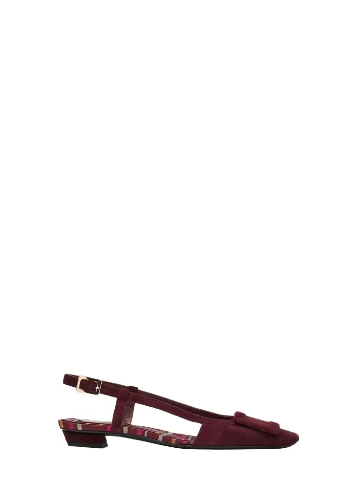 Belle Vivier Suede Slingback Flats Belle Vivier Suede Slingback Flats