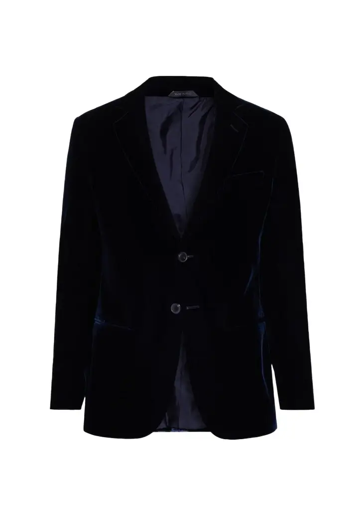 Giorgio Armani Men's Velvet Single-Breasted Velvet Dinner Jacket
