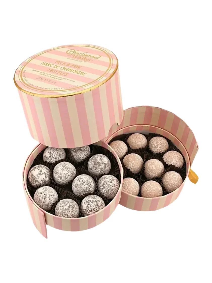 Charbonnel Et Walker Milk & Pink Marc de Champagne Truffles, 9.7 oz.