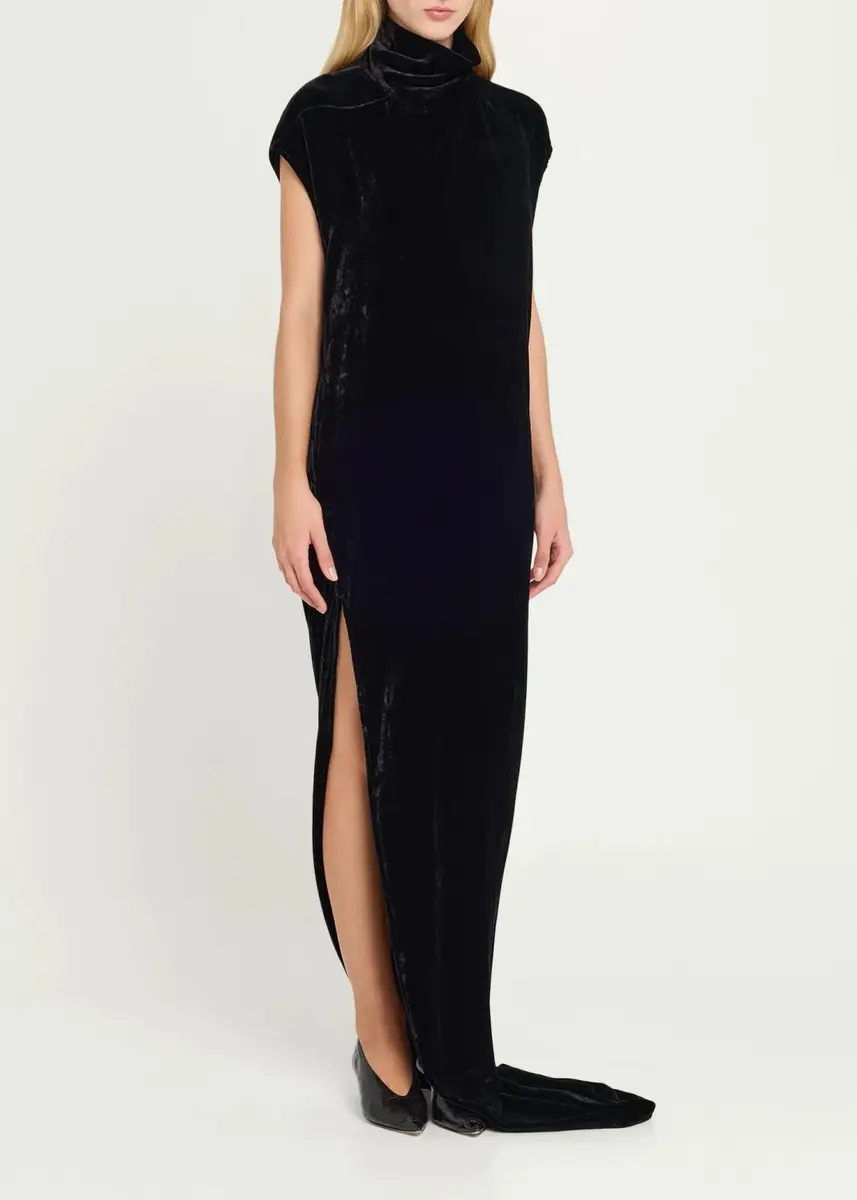 Rick Owens EDFU Velvet Slit Gown | Thumbnail 4 Rick Owens EDFU Velvet Slit Gown | Thumbnail 4
