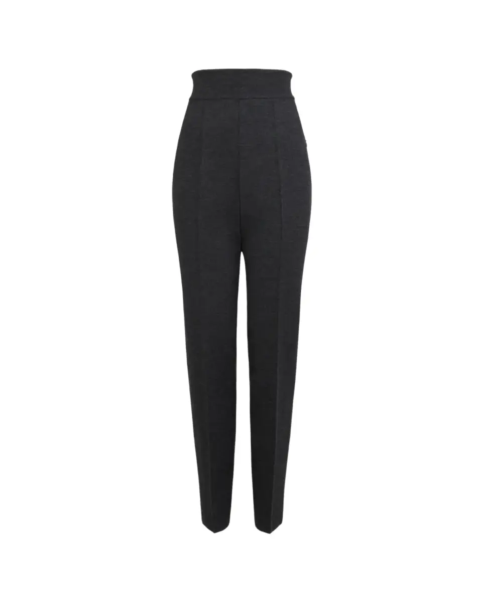 Alaïa High-Rise Wool Knit Tapered-Leg Pants | Thumbnail 2 Alaïa High-Rise Wool Knit Tapered-Leg Pants | Thumbnail 2