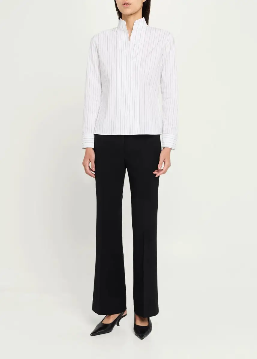 Theory Pinstriped Tailored Shirt | Thumbnail 2