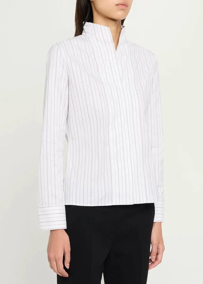 Theory Pinstriped Tailored Shirt | Thumbnail 4