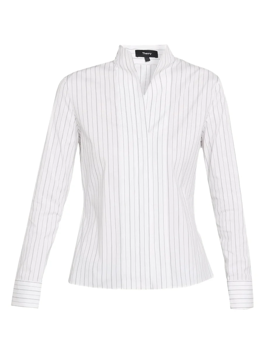 Pinstriped Tailored Shirt Pinstriped Tailored Shirt