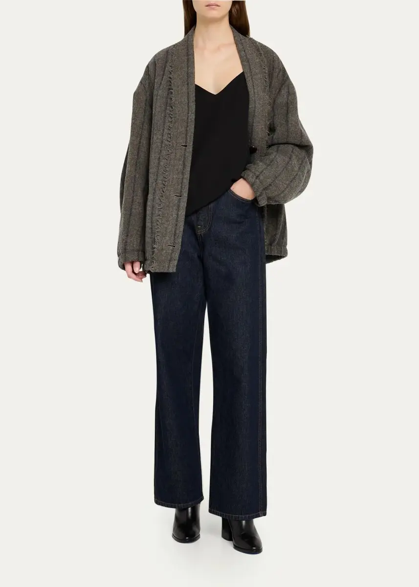 R13 Striped Virgin Wool Cardigan | Thumbnail 2 R13 Striped Virgin Wool Cardigan | Thumbnail 2