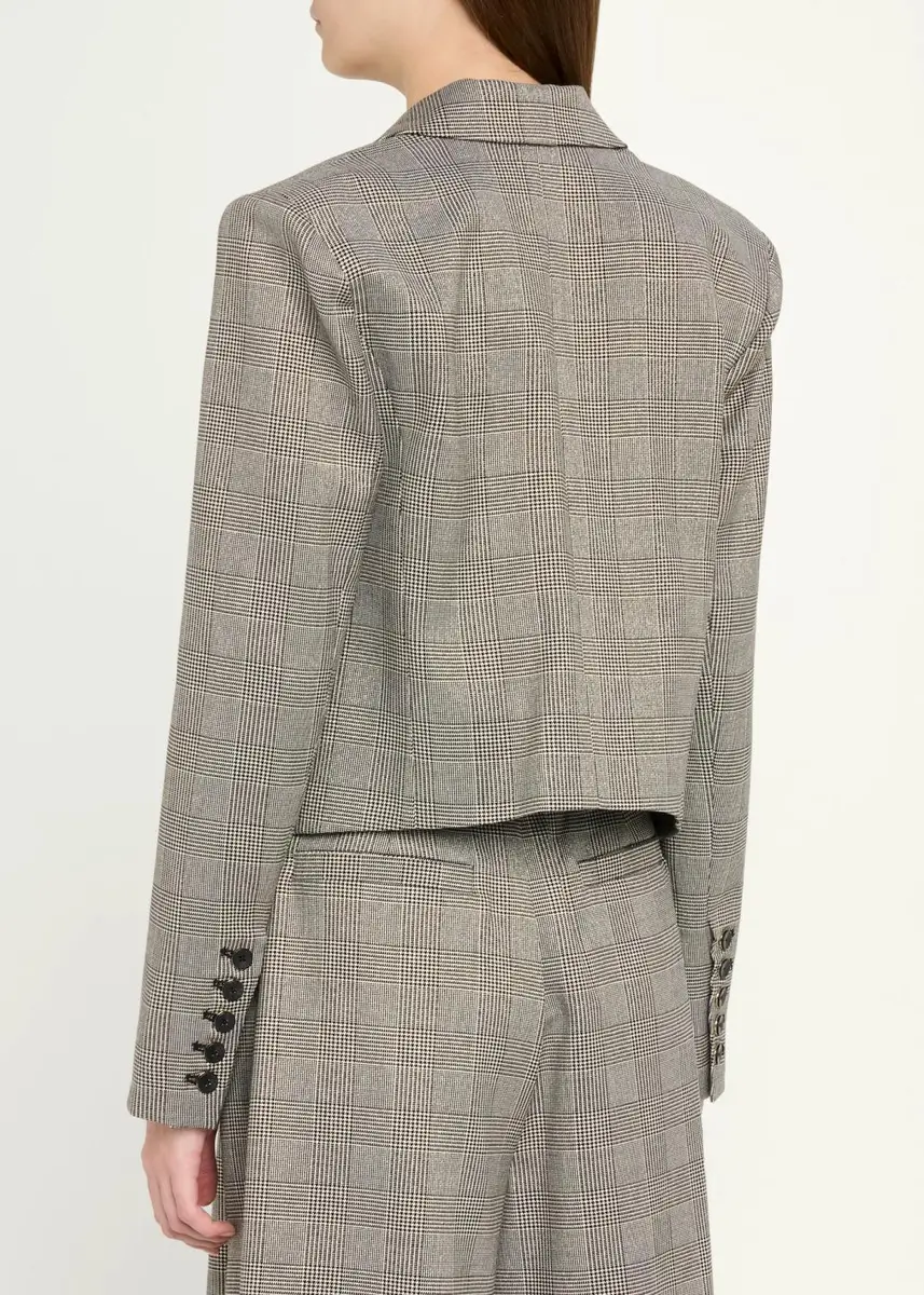 L'Agence Lila Plaid Boxy Blazer | Thumbnail 3 L'Agence Lila Plaid Boxy Blazer | Thumbnail 3