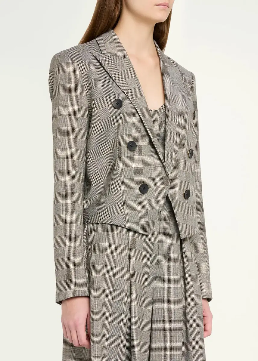 L'Agence Lila Plaid Boxy Blazer | Thumbnail 4 L'Agence Lila Plaid Boxy Blazer | Thumbnail 4