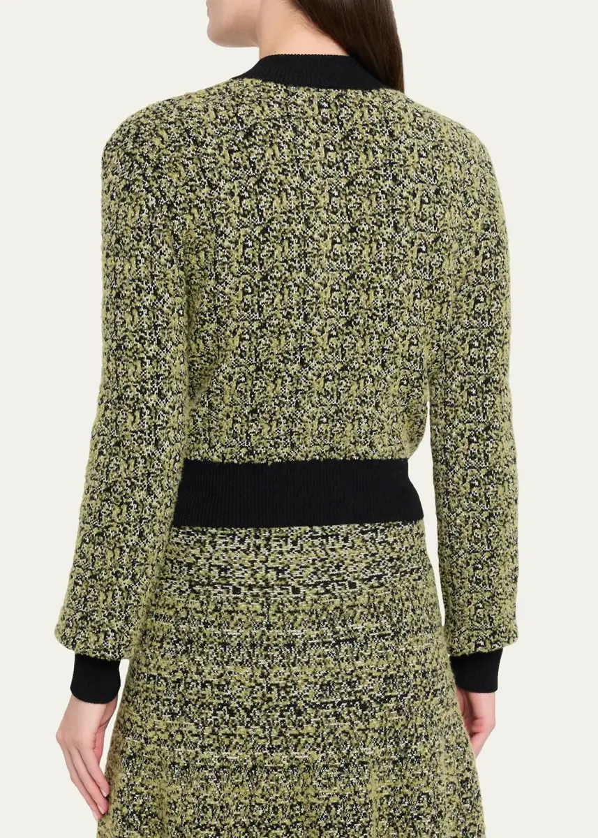 Brandon Maxwell Aubrey Melange Knit Cardigan | Thumbnail 3 Brandon Maxwell Aubrey Melange Knit Cardigan | Thumbnail 3