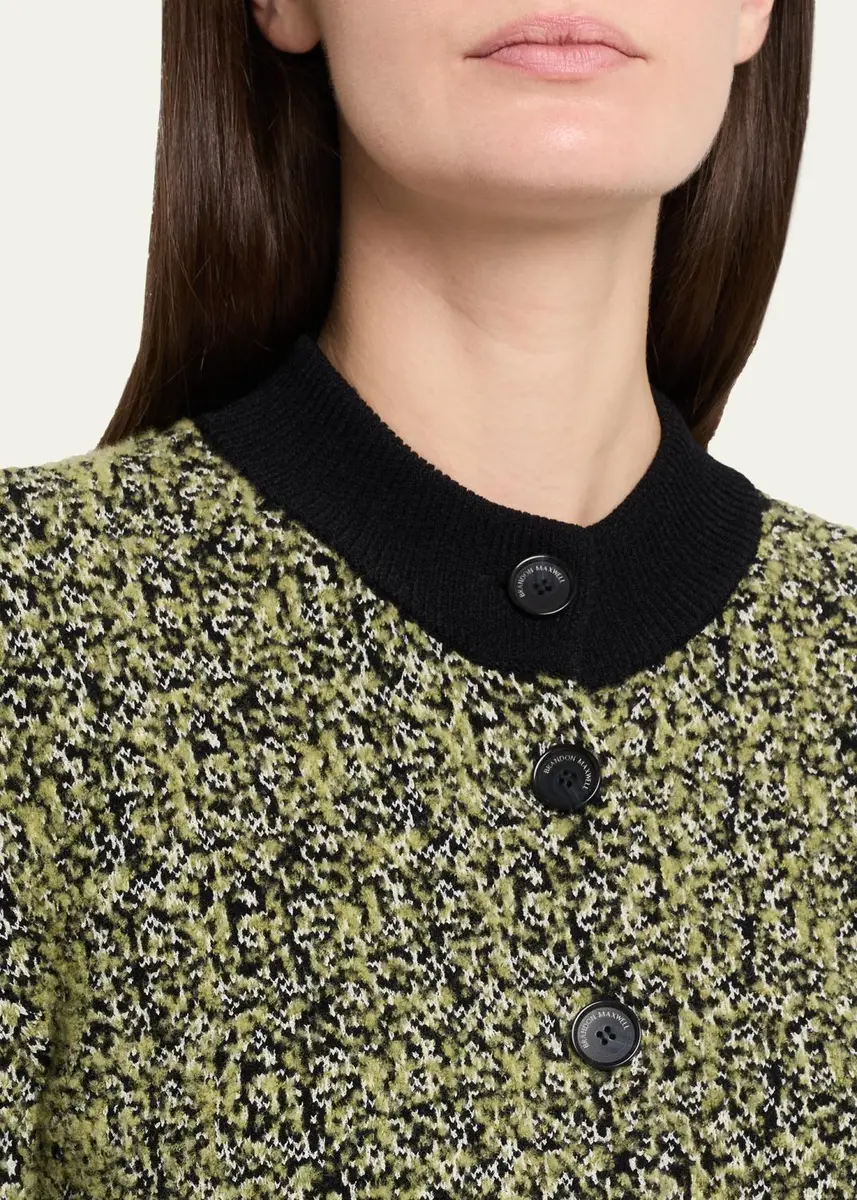 Brandon Maxwell Aubrey Melange Knit Cardigan | Thumbnail 5 Brandon Maxwell Aubrey Melange Knit Cardigan | Thumbnail 5