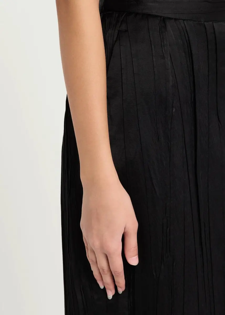 Willy Chavarria Tubo Pleated Satin Midi Skirt | Thumbnail 5 Willy Chavarria Tubo Pleated Satin Midi Skirt | Thumbnail 5