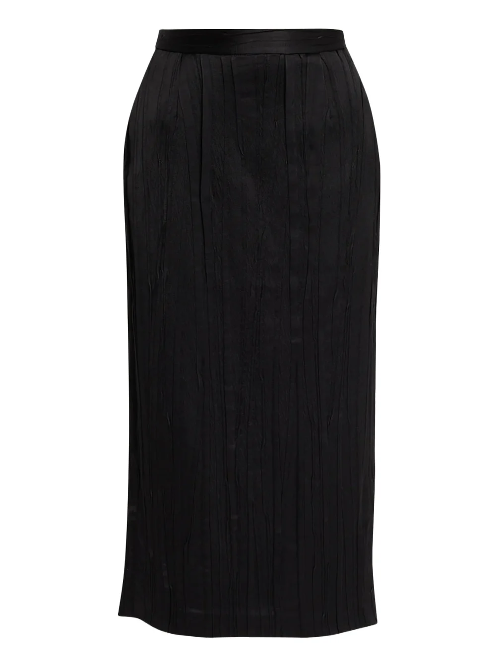 Tubo Pleated Satin Midi Skirt Tubo Pleated Satin Midi Skirt