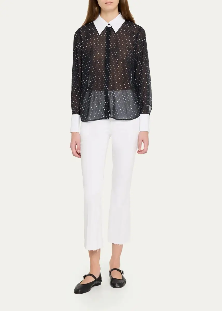 L'Agence Sona Polka-Dot Chiffon Blouse | Thumbnail 2 L'Agence Sona Polka-Dot Chiffon Blouse | Thumbnail 2