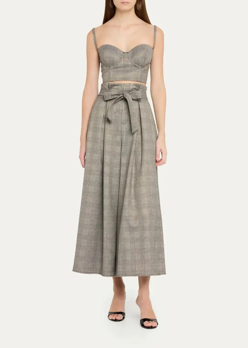 L'Agence Sonya Plaid Bustier Top | Thumbnail 2 L'Agence Sonya Plaid Bustier Top | Thumbnail 2