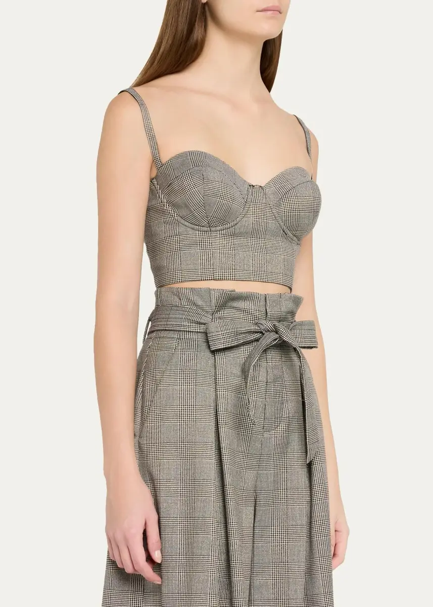 L'Agence Sonya Plaid Bustier Top | Thumbnail 4 L'Agence Sonya Plaid Bustier Top | Thumbnail 4