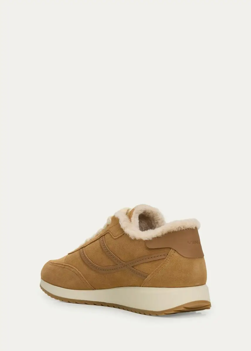 Vince Santa Monica Shearling-Lined Suede Sneakers | Thumbnail 4 Vince Santa Monica Shearling-Lined Suede Sneakers | Thumbnail 4