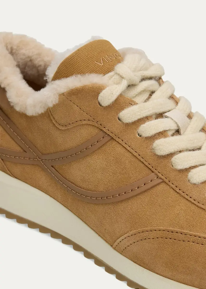 Vince Santa Monica Shearling-Lined Suede Sneakers | Thumbnail 5 Vince Santa Monica Shearling-Lined Suede Sneakers | Thumbnail 5