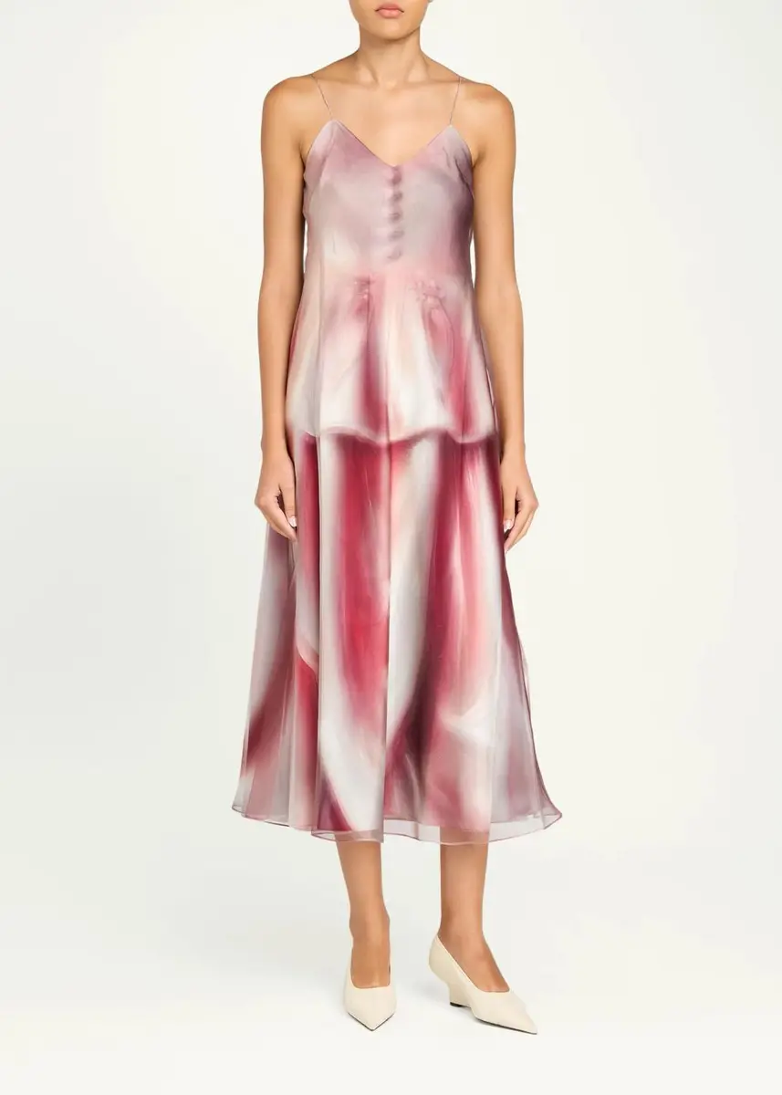 Maison Margiela Porcelain-Print A-Line Dress | Thumbnail 2 Maison Margiela Porcelain-Print A-Line Dress | Thumbnail 2