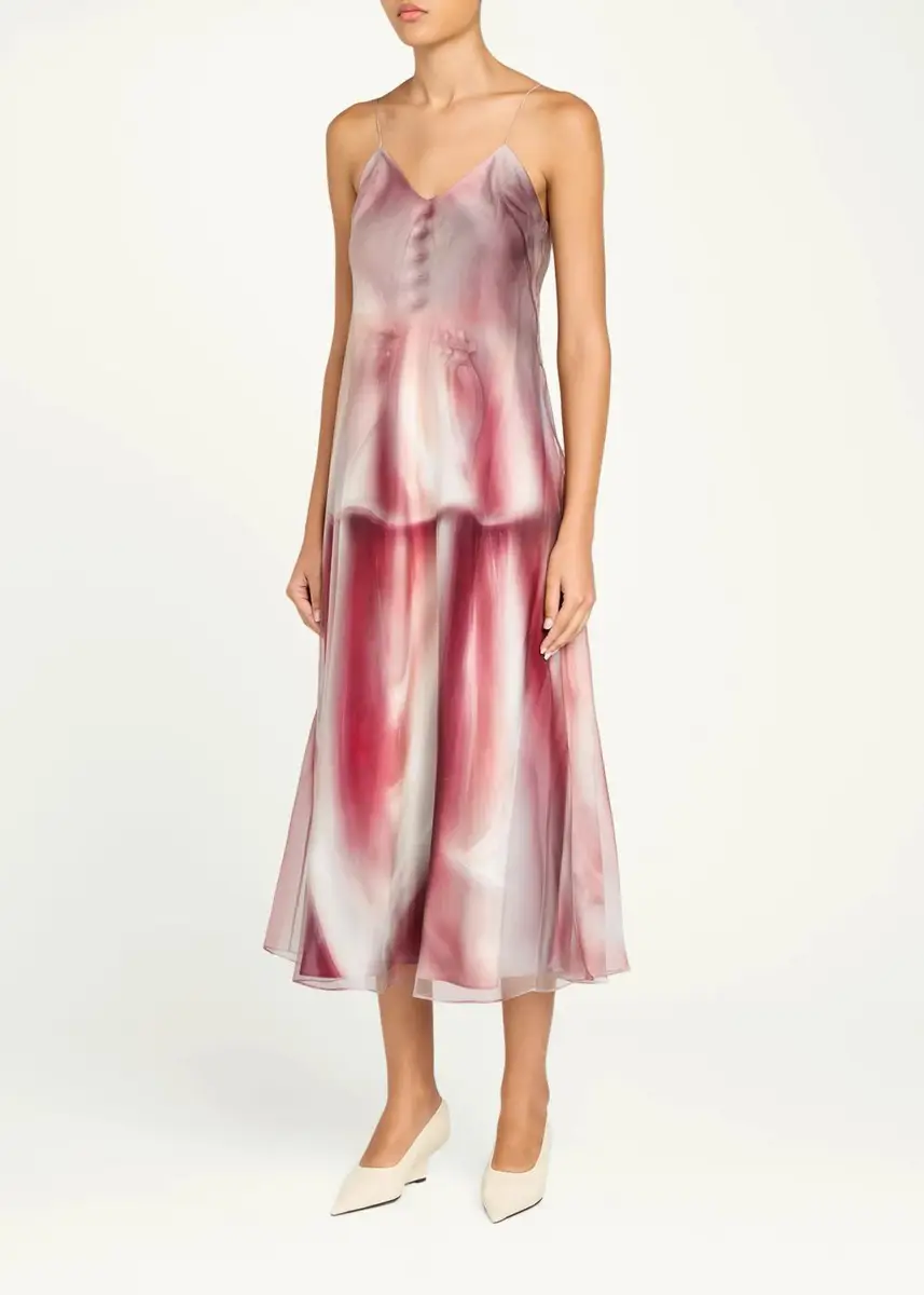 Maison Margiela Porcelain-Print A-Line Dress | Thumbnail 4 Maison Margiela Porcelain-Print A-Line Dress | Thumbnail 4