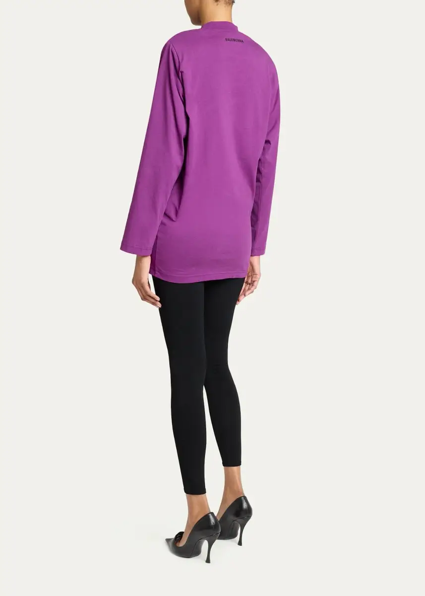 Balenciaga Tucked Twisted Long-Sleeve T-Shirt | Thumbnail 3 Balenciaga Tucked Twisted Long-Sleeve T-Shirt | Thumbnail 3