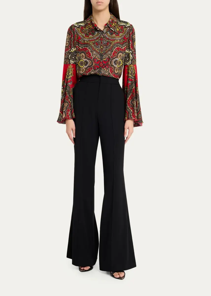 Alice + Olivia Willa Printed Bell-Sleeve Top | Thumbnail 2 Alice + Olivia Willa Printed Bell-Sleeve Top | Thumbnail 2