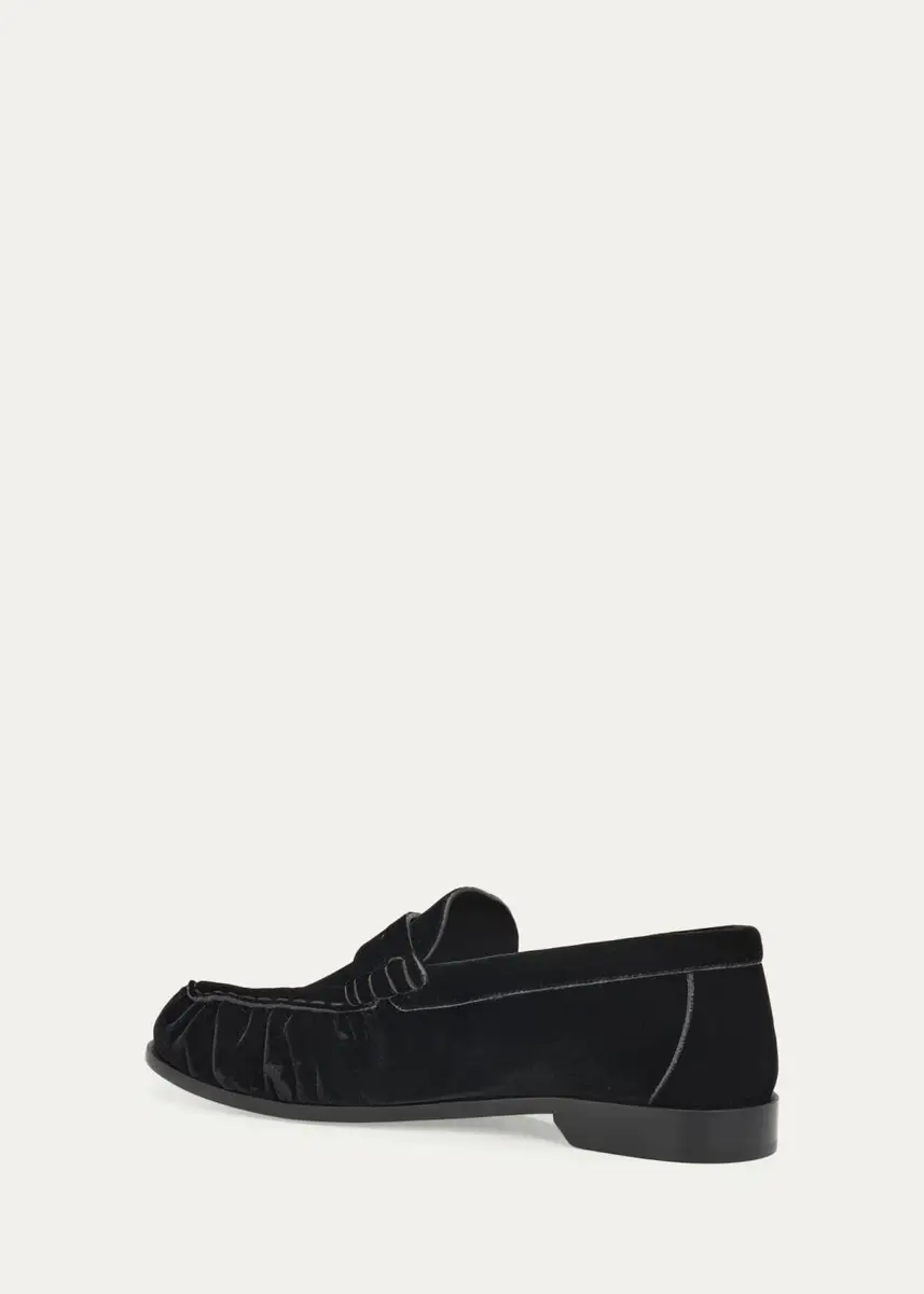 Saint Laurent Le Loafers in Velvet | Thumbnail 4 Saint Laurent Le Loafers in Velvet | Thumbnail 4
