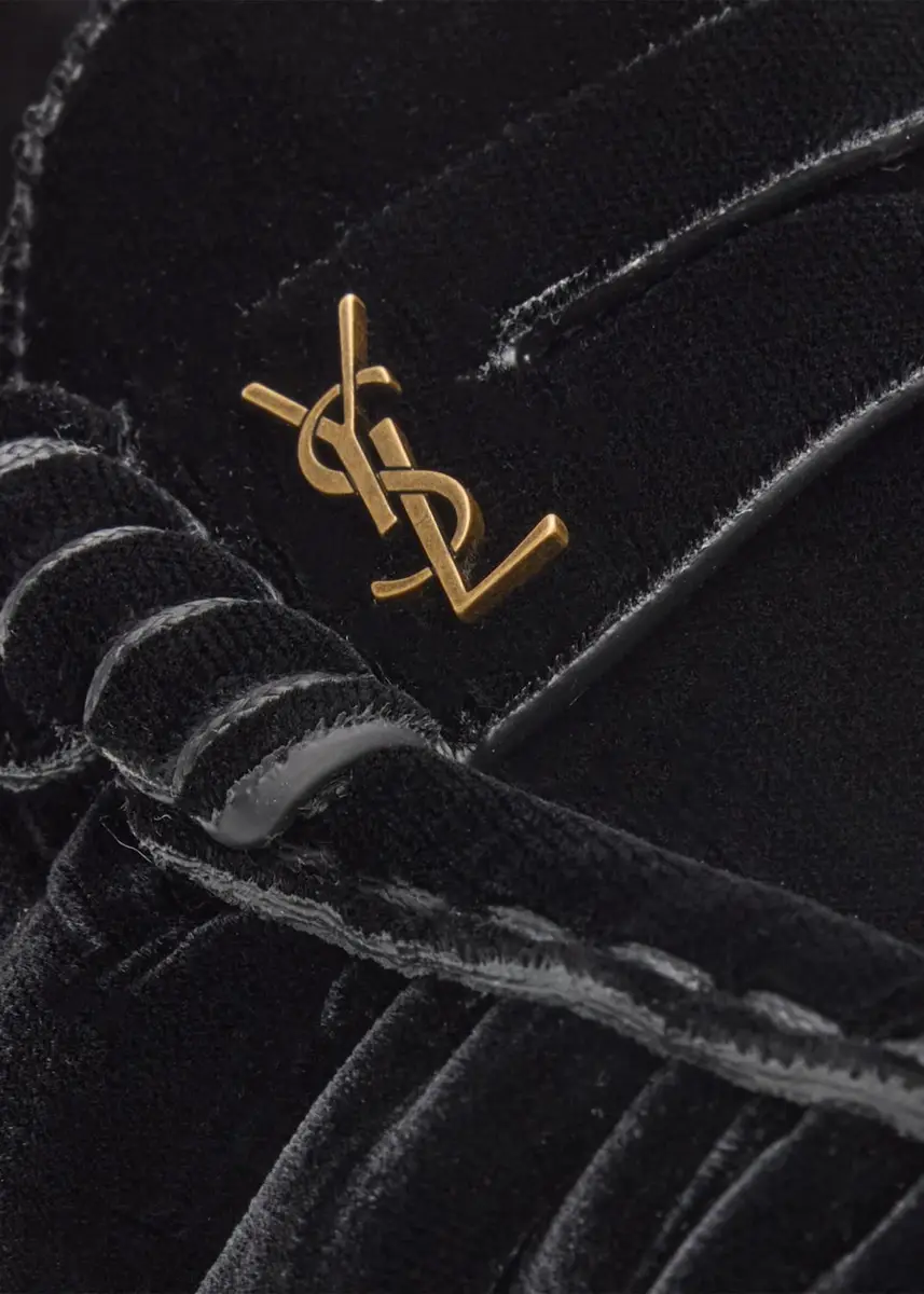 Saint Laurent Le Loafers in Velvet | Thumbnail 5 Saint Laurent Le Loafers in Velvet | Thumbnail 5