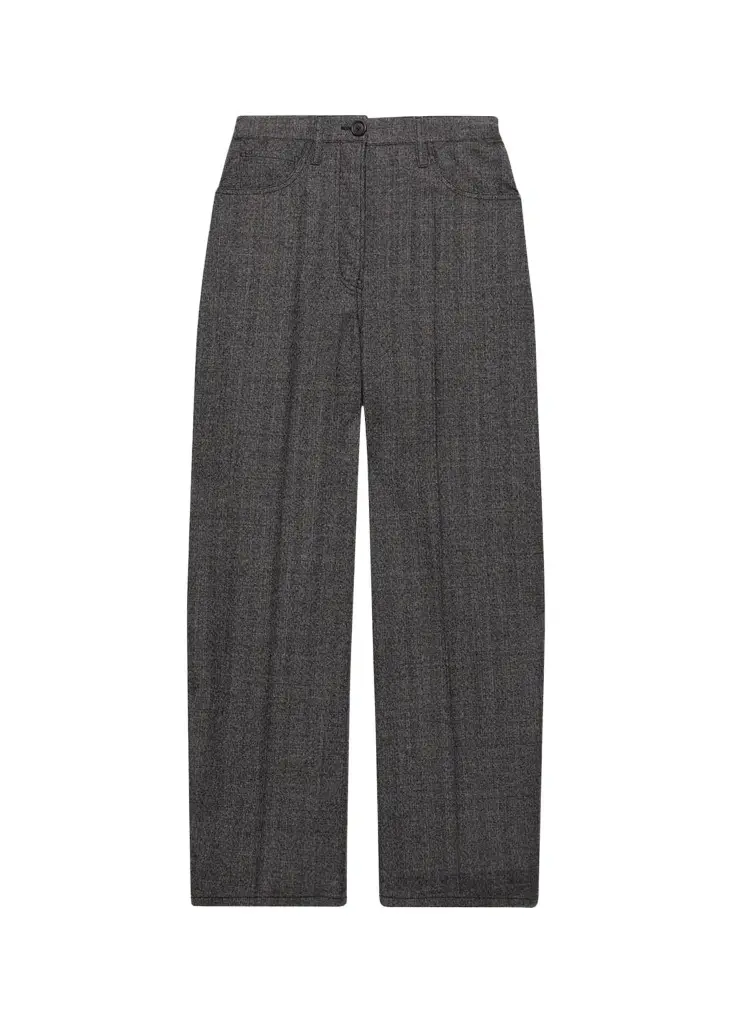 Mouline Wool Wide-Leg Pants Mouline Wool Wide-Leg Pants