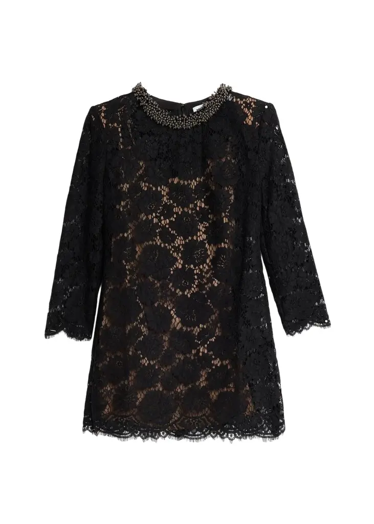 Floral Lace Mini Dress Floral Lace Mini Dress