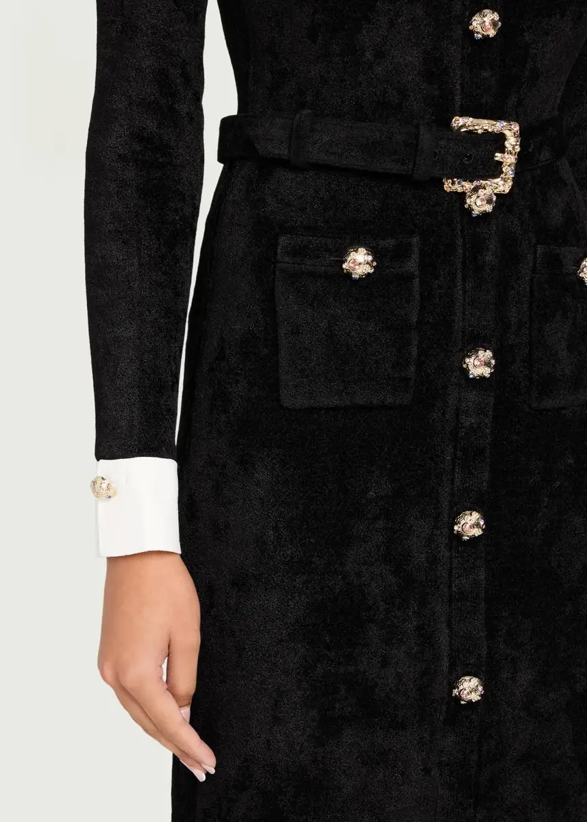 Self-Portrait Chenille Knit Midi Dress | Thumbnail 5 Self-Portrait Chenille Knit Midi Dress | Thumbnail 5